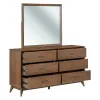 Liberty Furniture 604-BR-DM Century Modern - Dresser & Mirror - Walnut