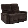 Coaster Fine Furniture 609572 Navarro - Chenille Upholstered Reclining Loveseat - Dark Brown