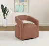 Coaster Fine Furniture 907539 Westhill - Boucle Upholstered Swivel Accent Chair - Berry