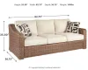 Ashley Furniture P791-838 Beachcroft - Sofa with Cushion - Beige