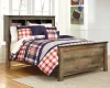 Ashley Furniture B446B87 Ashley Furniture B446B87 Trinell - Full Bookcase Panel Bed - Brown