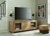 Ashley Furniture W781-68 Rencott - Extra Large TV Stand - Light Brown