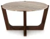 Ashley Furniture T667-8 Tanidore - Round Cocktail Table - Warm Brown