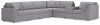 Ashley Furniture 92104S33 Ashley Furniture 92104S33 Modmax - 7-Piece Sectional With Storage Console And Laf Corner Chair - Granite