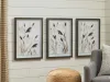 Ashley Furniture A8000506 Honslow - Wall Art Set (Set of 3) - Brown / Black / White