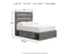 Ashley Furniture PCB2405B17 Ashley Furniture PCB2405B17 Graystorm - Full Panel Bed With Storage - Brown Gray