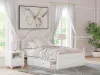 Ashley Furniture PCB1819B10 Kozlani - Full Upholstered Panel Storage Bed - White