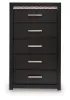 Ashley Furniture PCB2611-46 Brizmore - Five Drawer Chest - Black