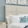 Samuel Lawrence Furniture S916-BR-K3 Madison - King Panel Bed in a Grey-White Wash Finish - Natural