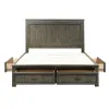 Liberty Furniture 759-BR-K2S Liberty Furniture 759-BR-K2S Thornwood Hills - King Two Sided Storage Bed - Rock Beaten Brown