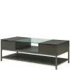 Riverside Furniture 92802 Hyde - Rectangular Cocktail Table - Dark Brown