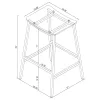 Coaster Fine Furniture 182359 Jovani - Acrylic Backless Bar Stool (Set of 2) - Chrome