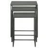 Coaster Fine Furniture 930250 Imez - 3 Piece Rectangular Metal Nesting Table Set - Gray