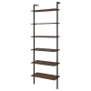 Coaster Fine Furniture 980072 Owens - 6-Shelf Wall Bookshelf - Walnut