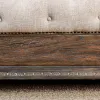 Furniture of America CM7663EK-BED Lysandra - Eastern King Bed - Rustic Natural Tone / Beige