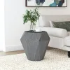 Coaster Fine Furniture 931159 Jacinto - Octagonal Solid Mango Wood Side Table - Gray