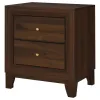 Coaster Fine Furniture 223442 Welsley - 2-Drawer Nightstand Bedside Table - Walnut