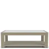 Riverside Furniture 91903 Wilde - Rectangular Glass Top Coffee Table - Light Brown