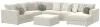 Jackson Furniture Industries 2235/36/31/59/76/12-16 Jackson Furniture Industries 2235/36/31/59/76/12-16 Ritzy - 6 Piece Modular Sectional (RSF Chaise) And 1 Included Cocktail Ottoman - Bone