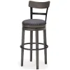 Ashley Furniture D388-230 Caitbrook - Tall UPH Swivel Barstool - Gray
