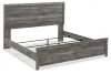 Ashley Furniture B1290/31/36/72/99 Ashley Furniture B1290/31/36/72/99 Bronyan - King Panel Bed - 4 Pc. - Dresser, Mirror, King Bed - Dark Gray