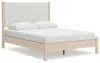 Ashley Furniture B2615B4 Ashley Furniture B2615B4 Cadmori - Queen Upholstered Panel Bed - Two-tone