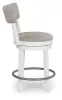 Ashley Furniture D642-224 Robbinsdale - Upholstered Swivel Barstool (Set of 2) - Antique White