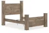 Ashley Furniture PCB2260B4 Rusticott - Queen Poster Bed - Brown
