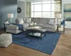 Ashley Furniture 87214S4 Altari - Left Arm Facing Corner Chaise With Sleeper 2 Pc Sectional - Alloy