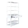 Liberty Furniture 2030WH-AB3970 Liberty Furniture 2030WH-AB3970 East End - Accent Bookcase - Wirebrushed White