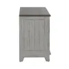 Liberty Furniture 237-CB4490 River Place - Curio Base - Riverstone White & Tobacco