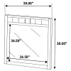 CoasterEveryday 202094 Carlton - Dresser Mirror - Cappuccino