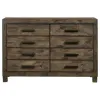 CoasterEveryday 222633 Woodmont - 8-Drawer Dresser - Rustic Golden Brown