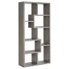 CoasterEveryday 800510 Theo - 7-Shelf Bookshelf - Weathered Gray