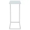 CoasterEveryday 900250 Stella - Glass Top C-Shaped Sofa Side Table - Chrome