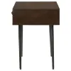 CoasterEveryday 959539 Ezra - 1-Drawer Rectangular Accent Side Table - Coffee Brown