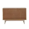 CoasterEssence 953430 Ixora - 2 Door Wood Accent Cabinet - White Washed And Black