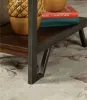 Furniture of America CM-AC286 Brick Attic - Side Table - Oak / Multi