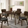 Furniture of America CM3139RT Shayna - Round Table - Walnut / Gray