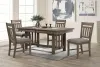 New Classic 40-3412-D4C Harrisburg - Dining Table & 4 Chairs - Brown