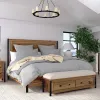 Intercon NC-BR-8060K-HCK-C Norcross - King Standard Bed - Hickory
