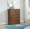 Coaster Fine Furniture 460595WAL Sumerlin - 6-Drawer Bedroom Chest Of Drawers - Medium Brown