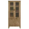 Coaster Fine Furniture 193616 Adina - Tall Display Cabinet - Distressed Light Brown