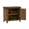 Liberty Furniture 930-BR62 Carolina Park - 2 Door Bedside Chest With Charging Station - Amber Brown