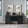 Liberty Furniture 532-HO-JEC Meritage - Jr Executive Credenza - Aged Charcoal