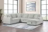 Coaster Fine Furniture 501208B2 Devonshire - Loveseat With Pull-out Sleeper, Box 2 of 3 - Gray