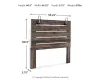 Ashley Furniture B211-57 Ashley Furniture B211-57 Drystan - Queen Panel Headboard - Brown / Beige