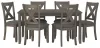 Ashley Furniture D388-425 Caitbrook - RECT DRM Table Set (Set of 7) - Gray