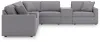 Ashley Furniture 92104S11 Ashley Furniture 92104S11 Modmax - 8-Piece Sectional With Storage Consoles - Granite