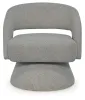 Ashley Furniture A3000757 Nashkins - Swivel Accent Chair - Pebble